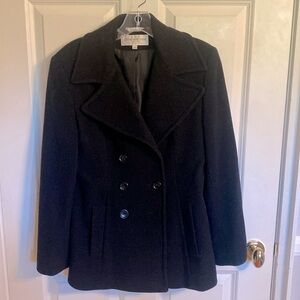 Jones New York black pea coat - like new!